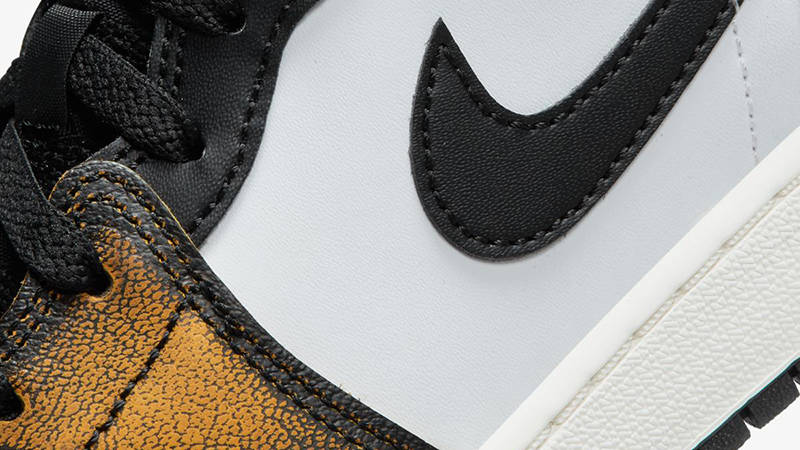 Air Jordan 1 Mid GS Wear Away Orange DQ8418-071 Detail