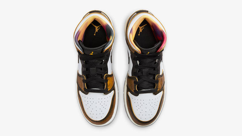 Air Jordan 1 Mid GS Wear Away Orange DQ8418-071 Top