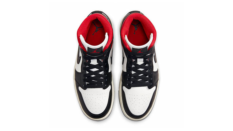 Air Jordan 1 Mid Gym Red Panda BQ6472-061 Top