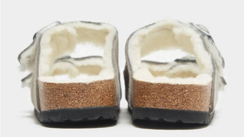 Birkenstock Arizona Fur Stone Coin 1017402 Back