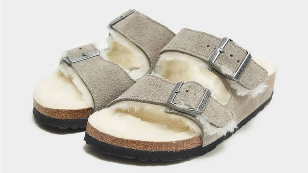 Birkenstock Arizona Fur Stone Coin 1017402 Front