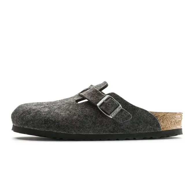 birkenstock boston wool felt anthracite