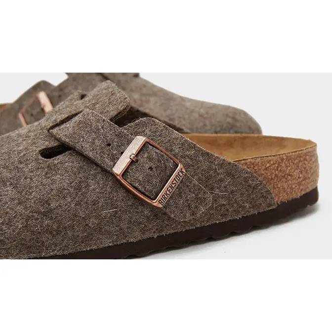 birkenstock boston wool felt grey