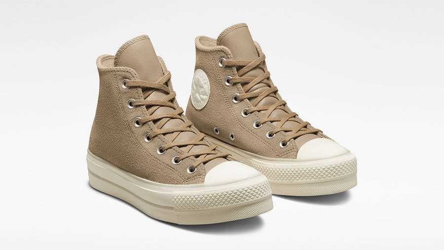 Converse Chuck Taylor Lift Platform Suede High Khaki Sand | Where To ...