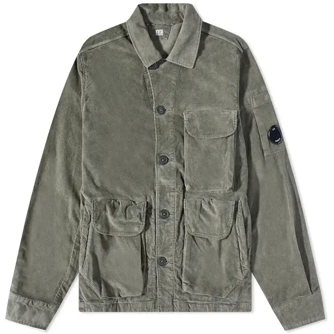 CP Company Cord Chore Jacket Thyme Feature