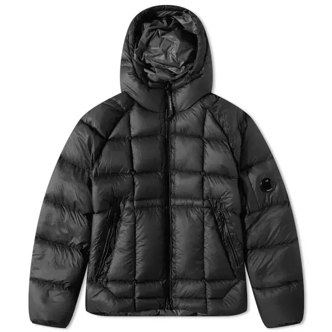 CP Company Hooded DD Shell Down Jacket Black Feature