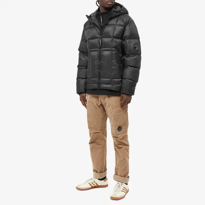 CP Company Hooded DD Shell Down Jacket Black Full Image
