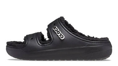 crocs cozzzy sandals black