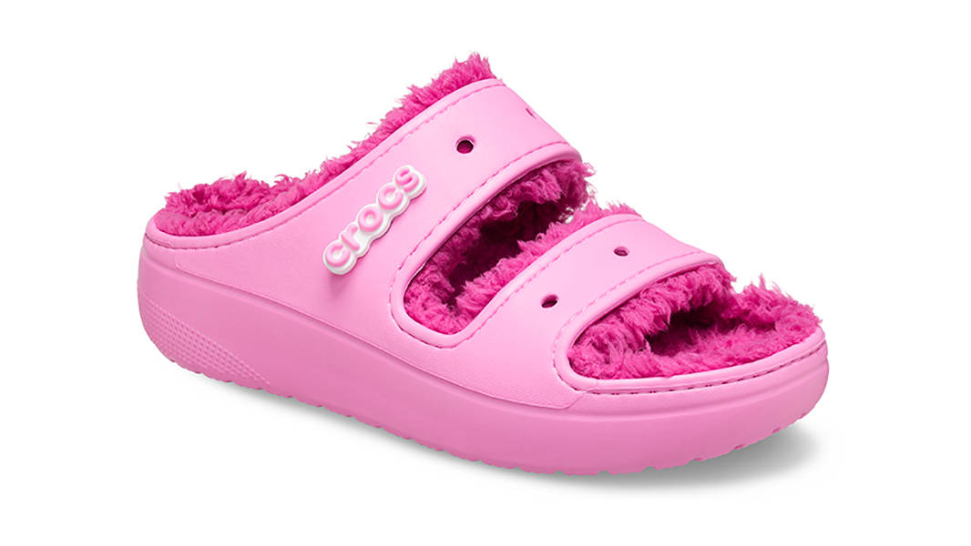 Crocs Classic Cozzzy Sandal Pink 207446-6SW Side