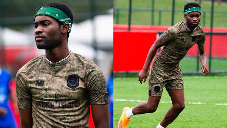 Dave Flaunts His Signature Stone Island x New Balance Football Kit