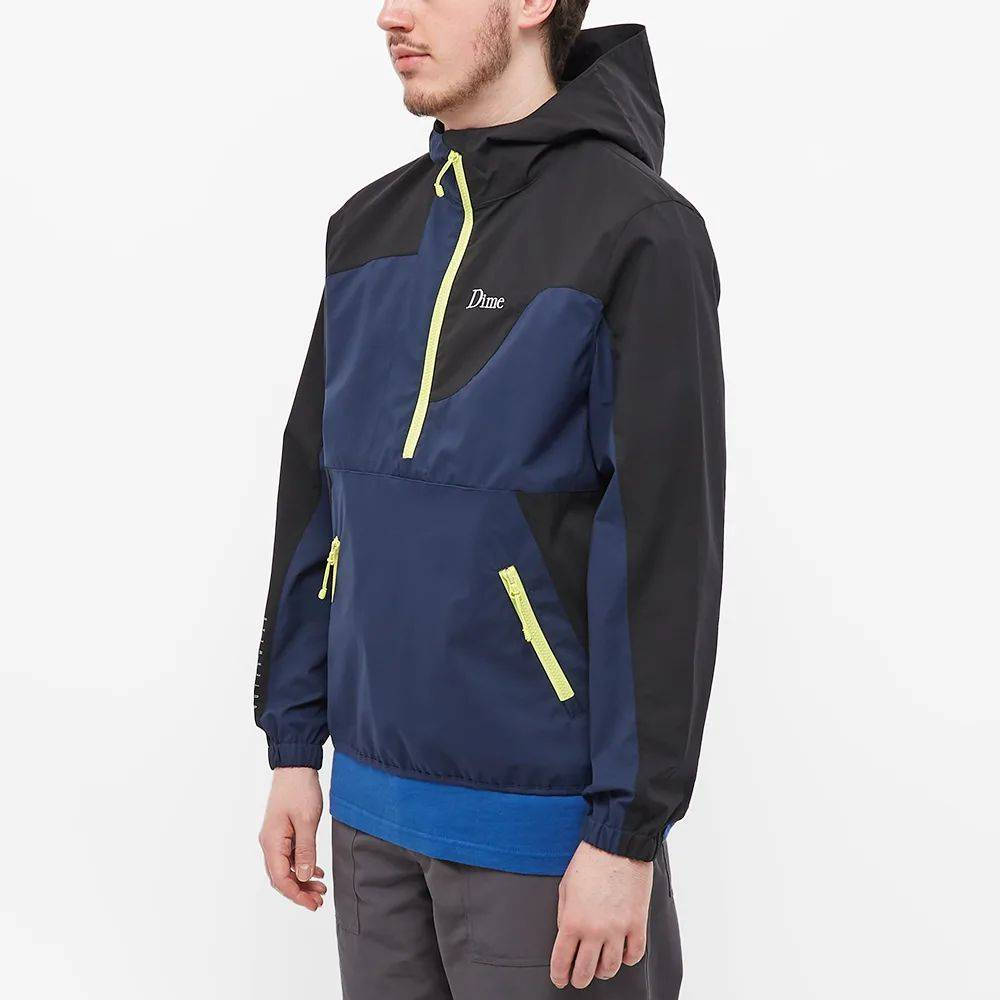 Dime Pullover Hooded Shell Jacket - Navy | The Sole Supplier