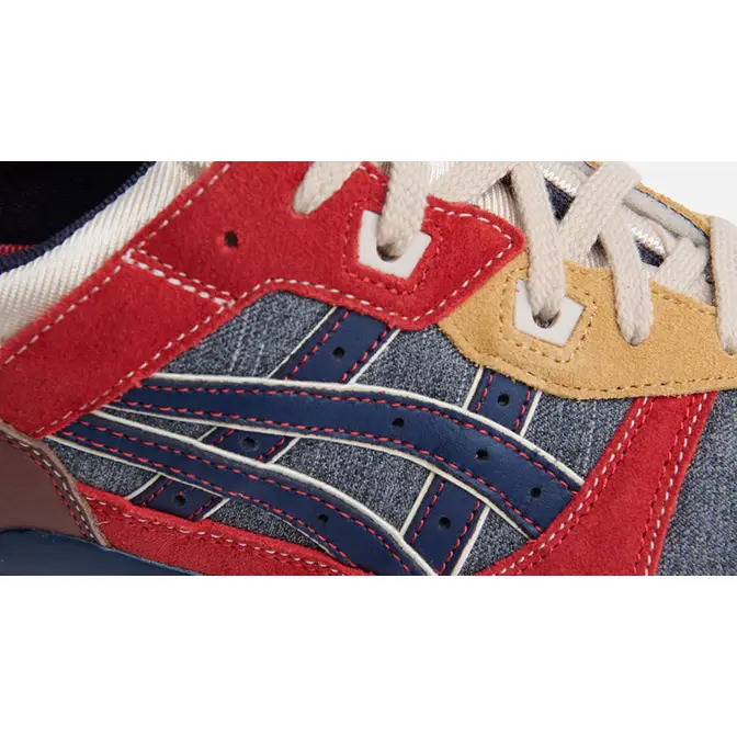 EVISU x ASICS GEL LYTE 3 Denim Red Navy Where To Buy