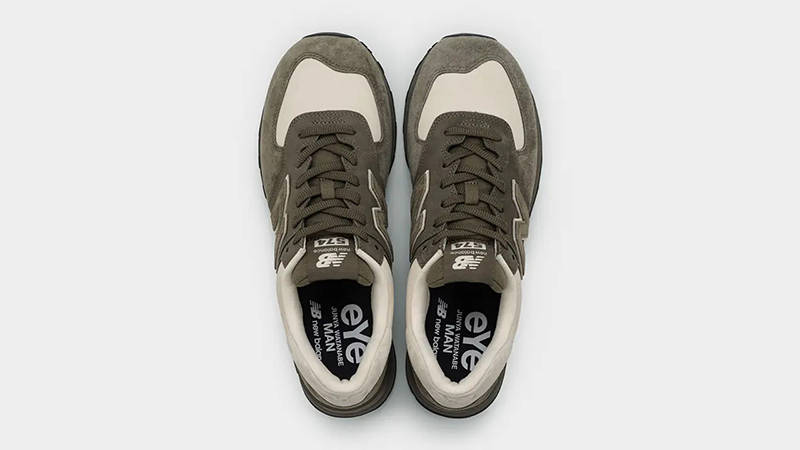 eYe Junya Watanabe MAN x New Balance 574 Olive Top 2