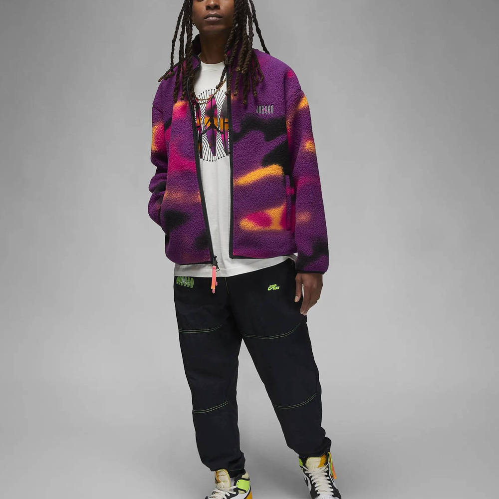 Jordan Air Flight MVP Fleece Jacket Cherrywood Red The Sole Supplier