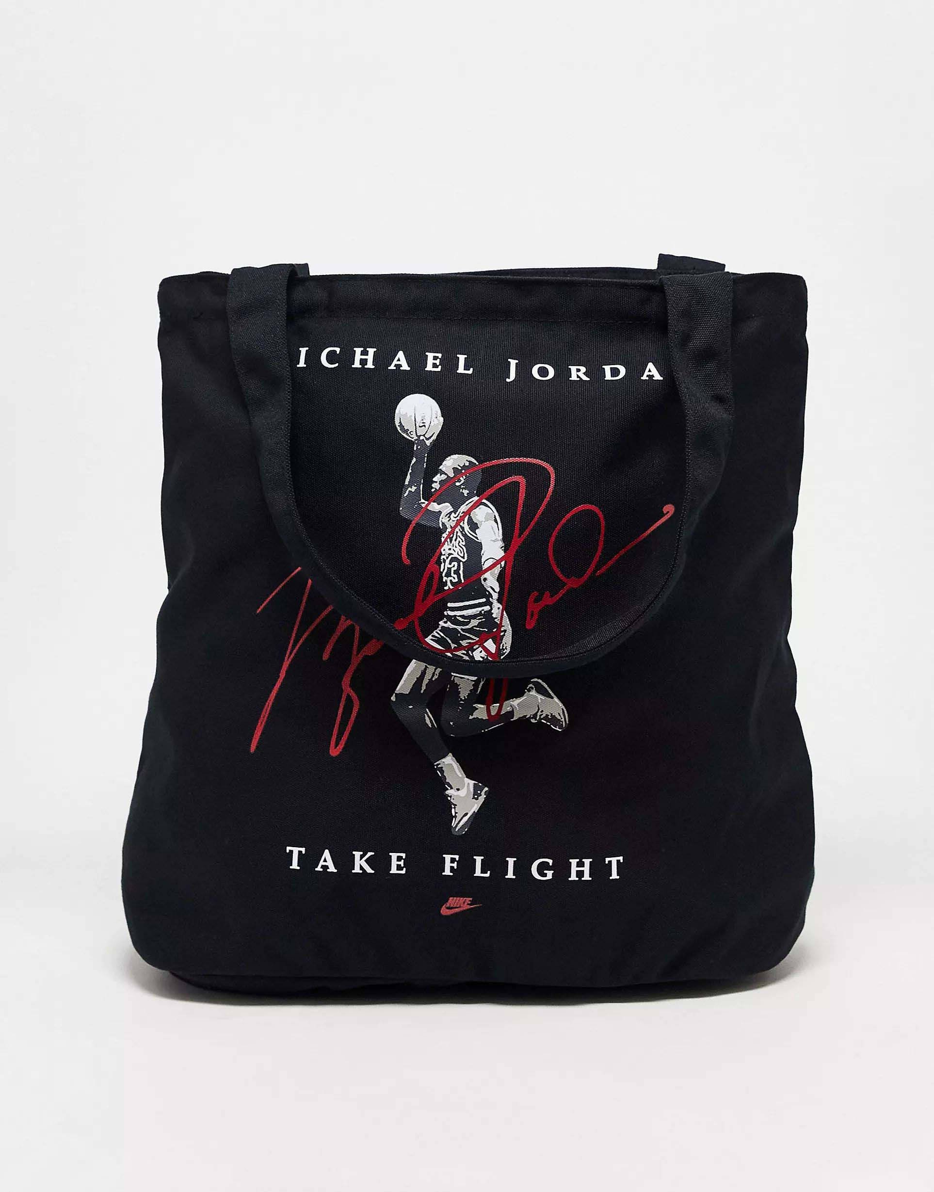 Jordan MJ Flight Tote Bag Black The Sole Supplier