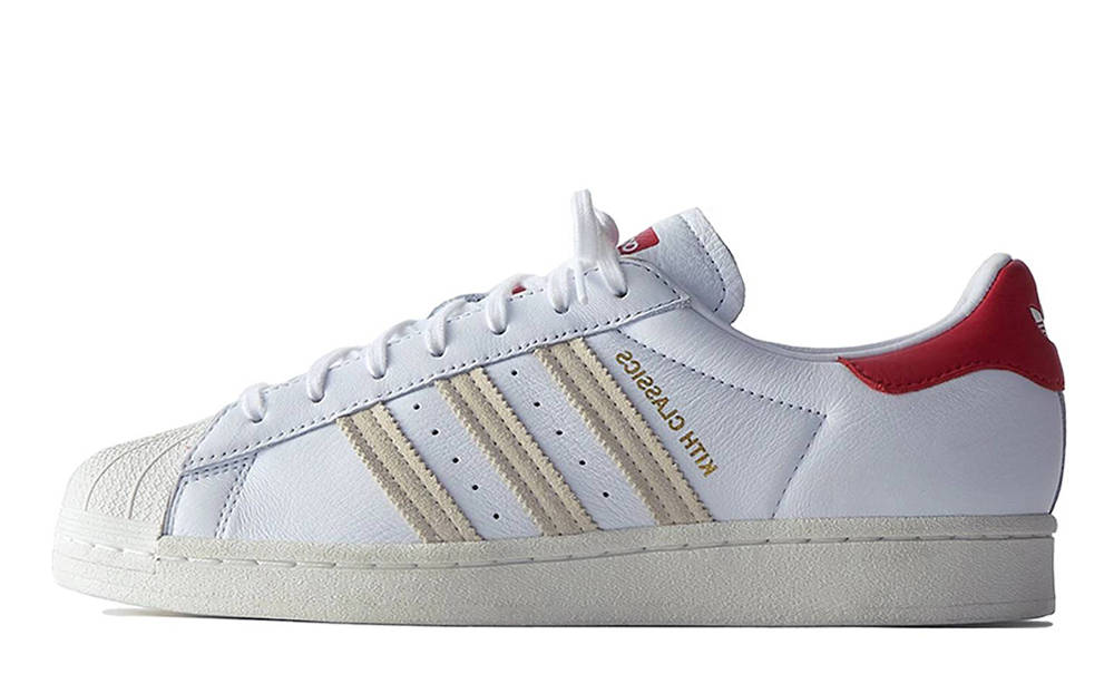 KITH x adidas Superstar White Red