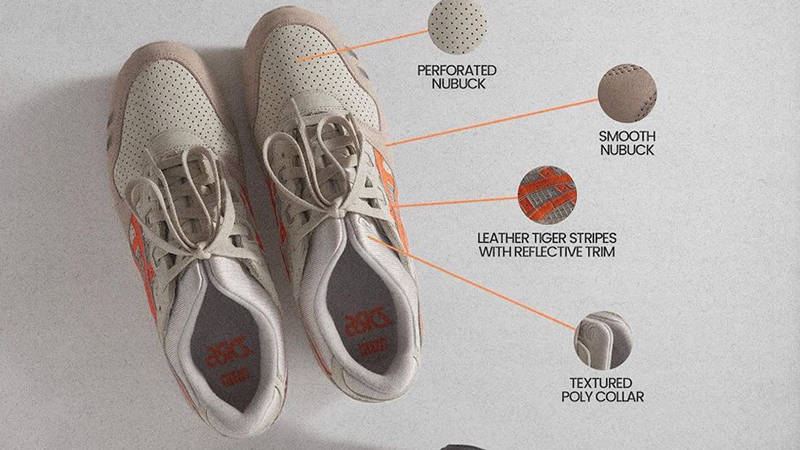 KITH x ASICS Gel-Lyte 3 Beige Orange Top