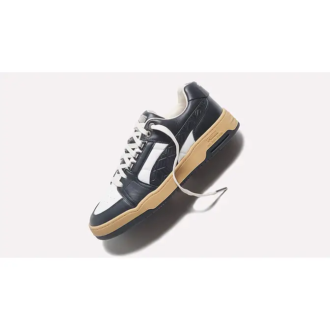 Puma MCM x Slipstream Low Court Mens White/Black Trainers