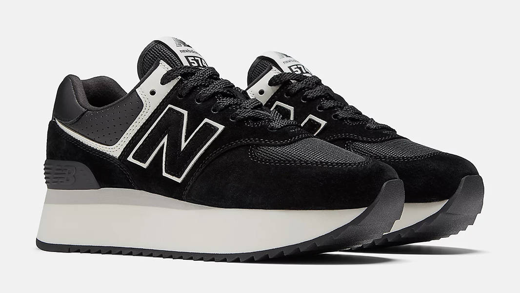 New Balance 574+ Black WL574ZAB Side