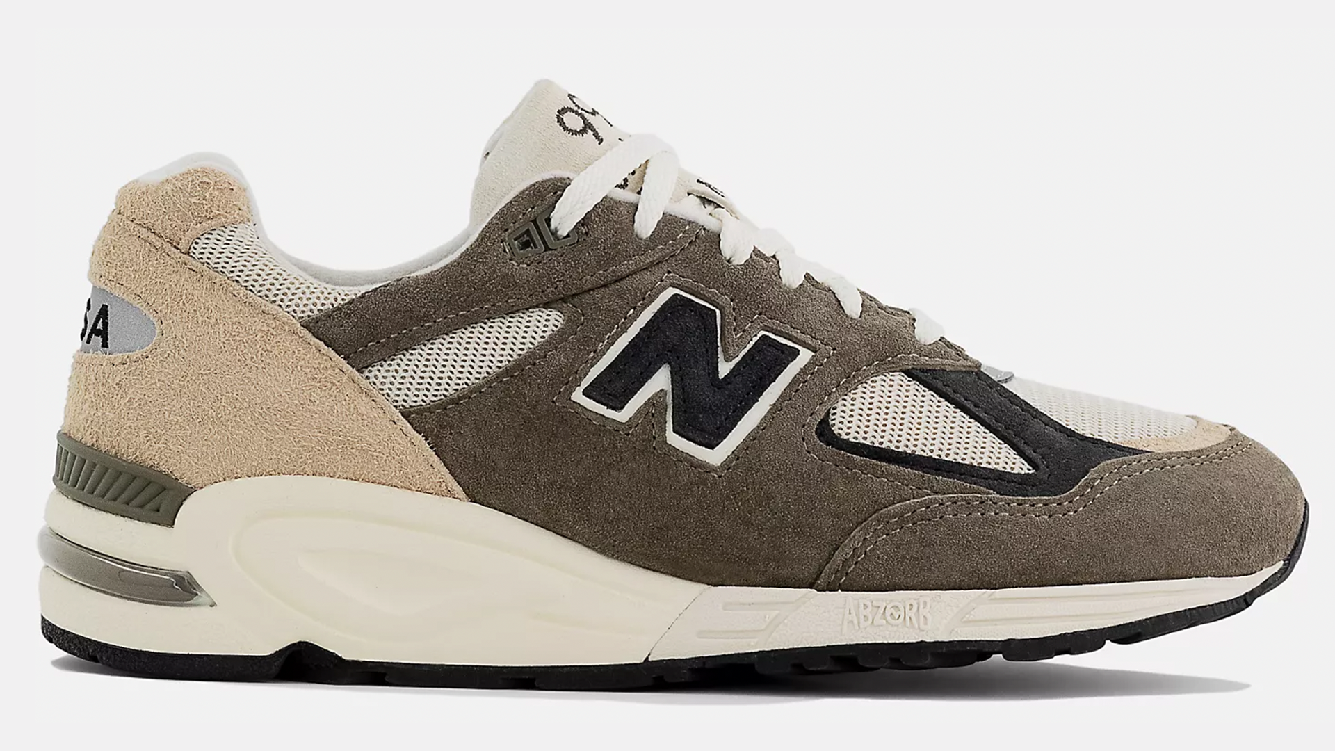 New Balance 990v2 Made In USA Olive Beige