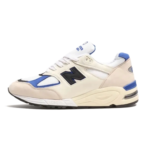 New Balance 990v2 Made In USA White Blue M990WB2