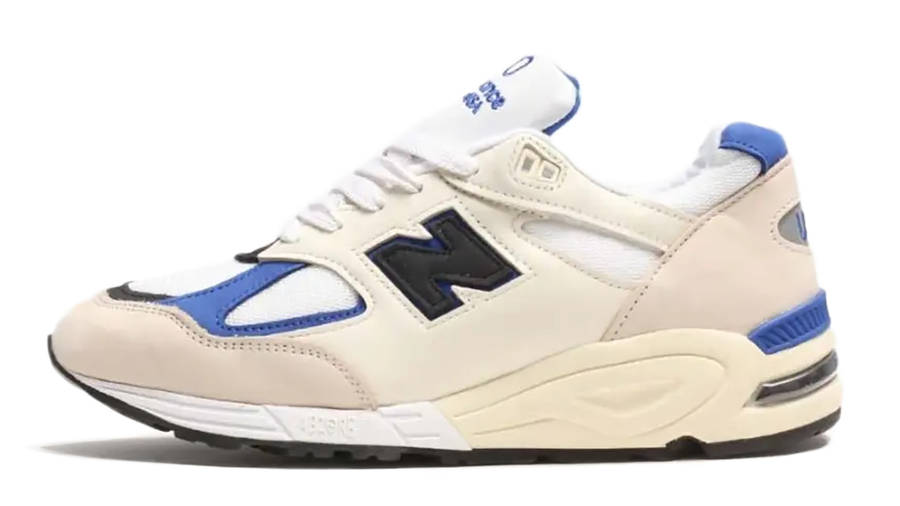 New Balance 990v2 Made In USA White Blue | Where To Buy | M990WB2 | The ...