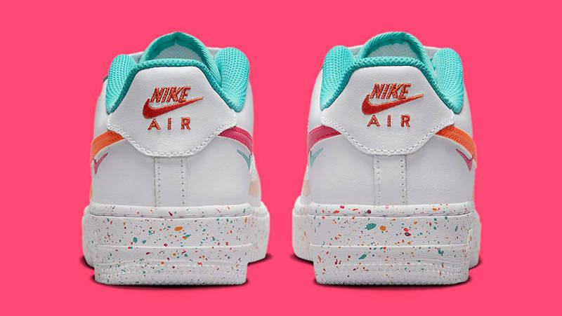 Nike Air Force 1 Low GS White Teal FD4626-181 Back