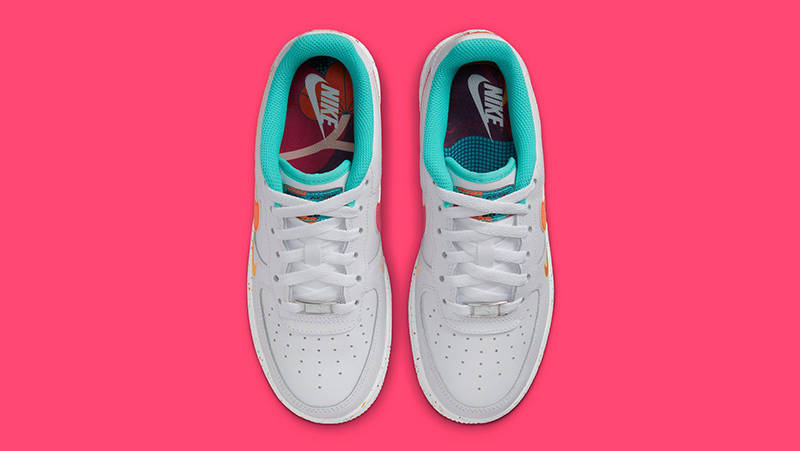 Nike Air Force 1 Low GS White Teal FD4626-181 Top