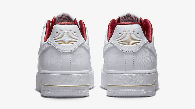 Nike Air Force 1 Low Just Do It White Red DV7584-100 Back