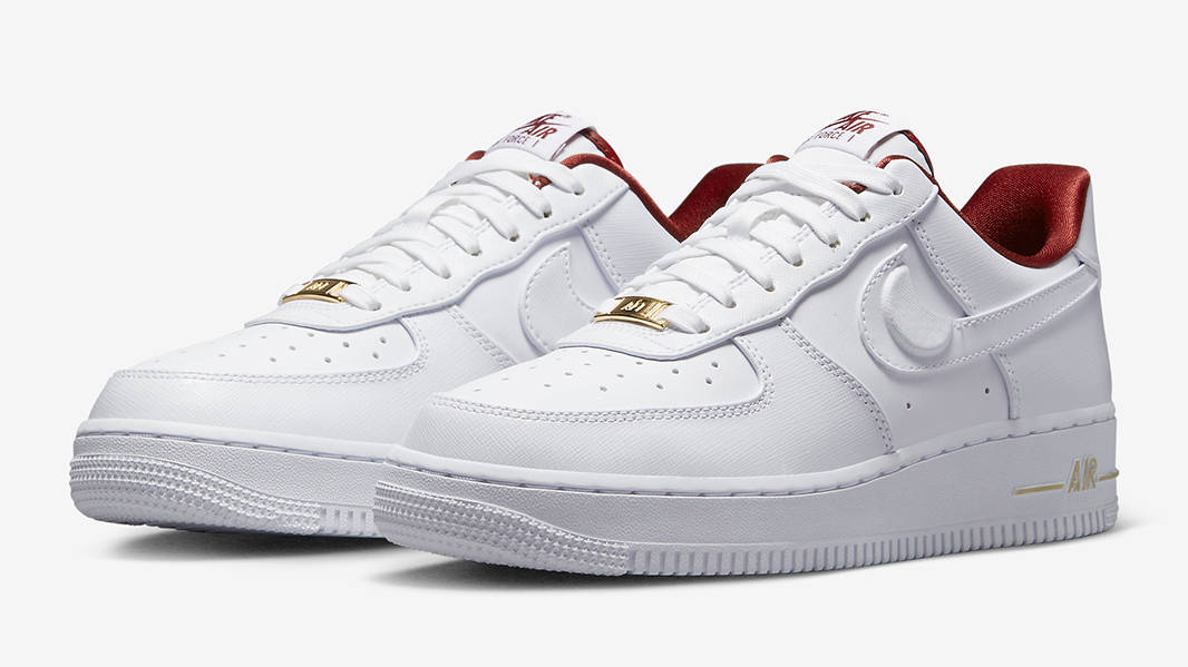 Nike Air Force 1 Low Just Do It White Red DV7584-100 Side
