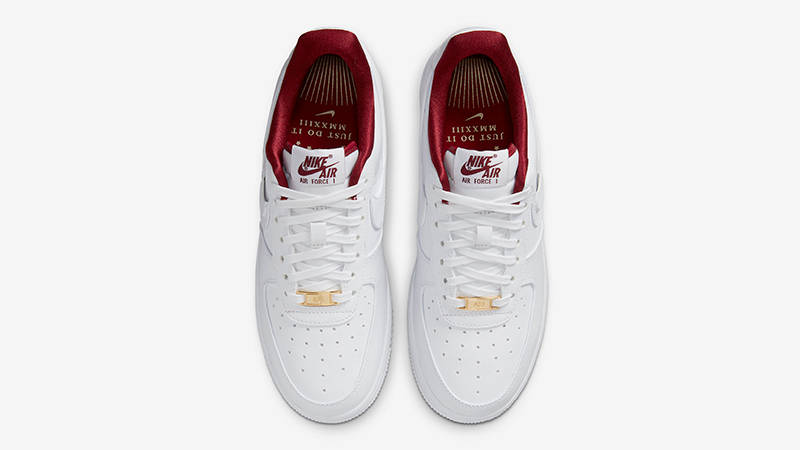 Nike Air Force 1 Low Just Do It White Red DV7584-100 Top
