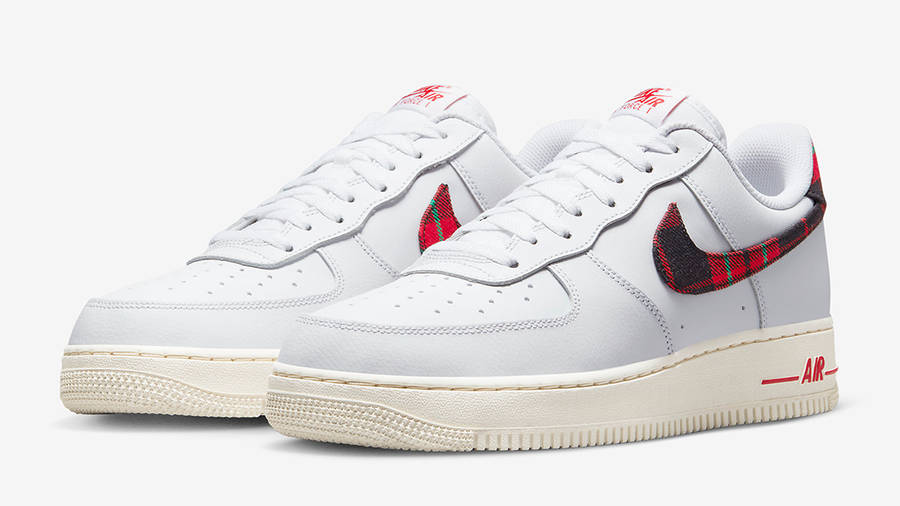 Nike Air Force 1 Low Plaid White Red | Where To Buy | DV0789-100 | The ...