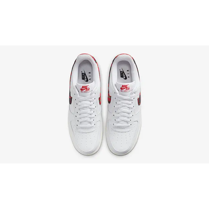 Nike Air Force 1 Low Plaid White Red | Where To Buy | DV0789-100 | The ...