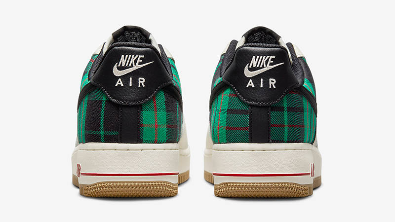 Nike Air Force 1 Low Plaid Green Black Gum DV0791-100 Back