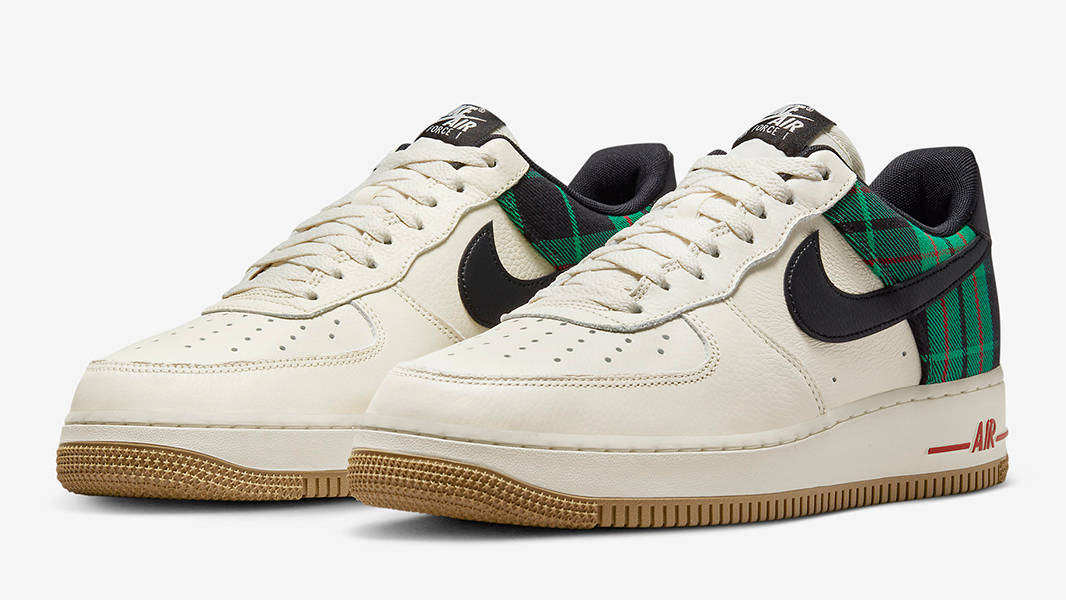 Nike Air Force 1 Low Plaid Green Black Gum DV0791-100 Side