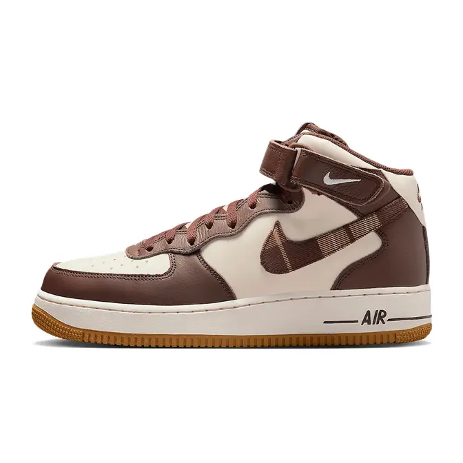 Nike Air Force 1 Mid Plaid Brown | Where To Buy | DV0792-100 | The Sole ...
