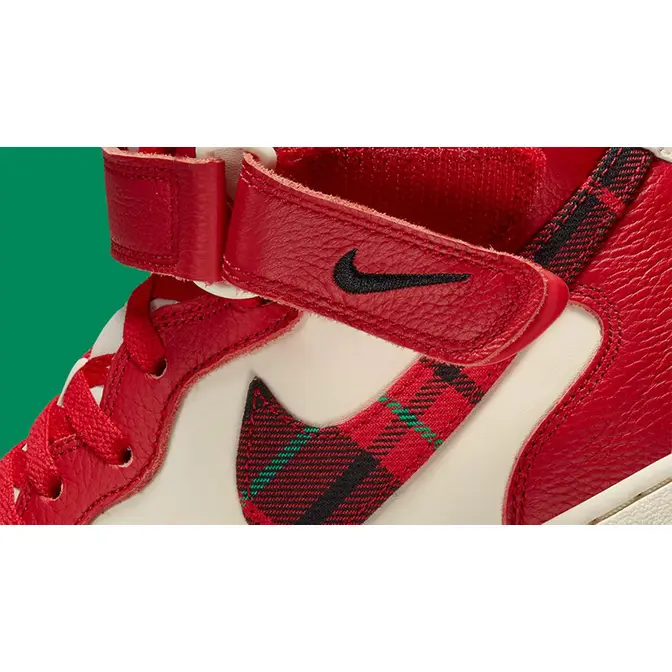 Nike Air Force 1 Mid Tartan Red | Where To Buy | DV0792-101 | The