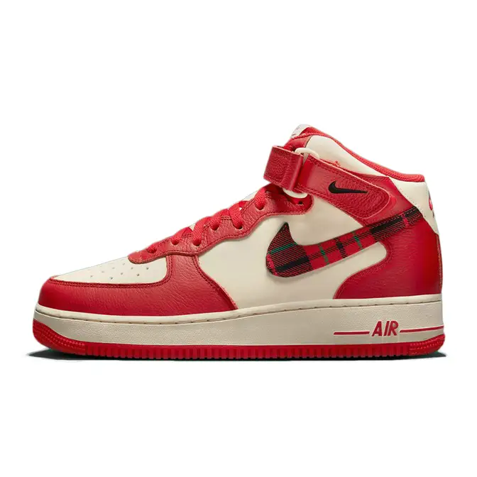 Nike Air Force 1 Mid Tartan Red | Where To Buy | DV0792-101 | The Sole ...