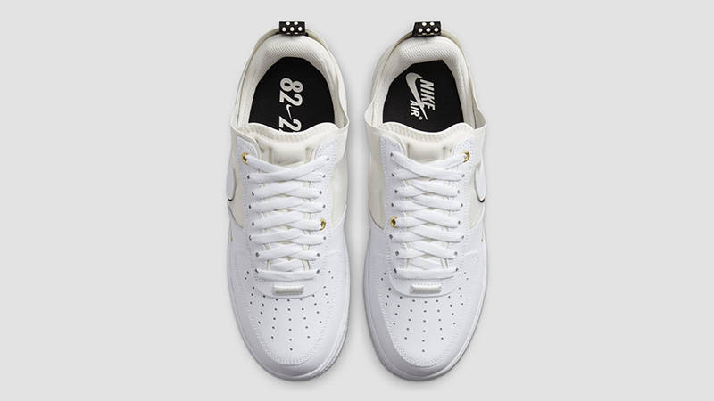 Nike Air Force 1 React Low White Sail Black DQ7669-100 Top