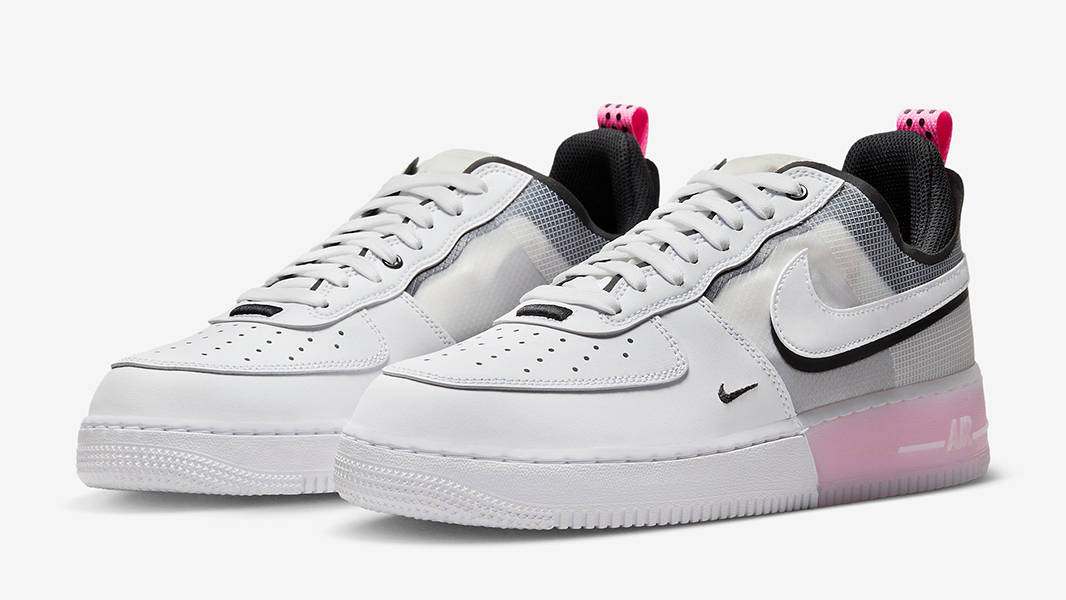 Nike Air Force 1 React White Pink Black DV0808-100 Side