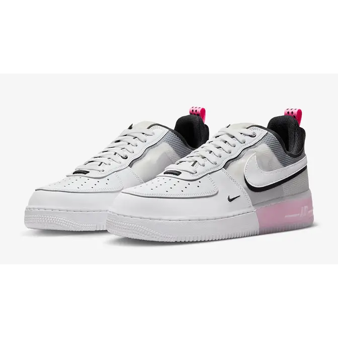 Nike air force 1 black best sale and pink