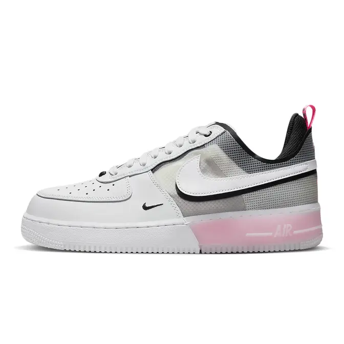 Nike Air Force 1 Mid GS White Black Pink FD0866-100 