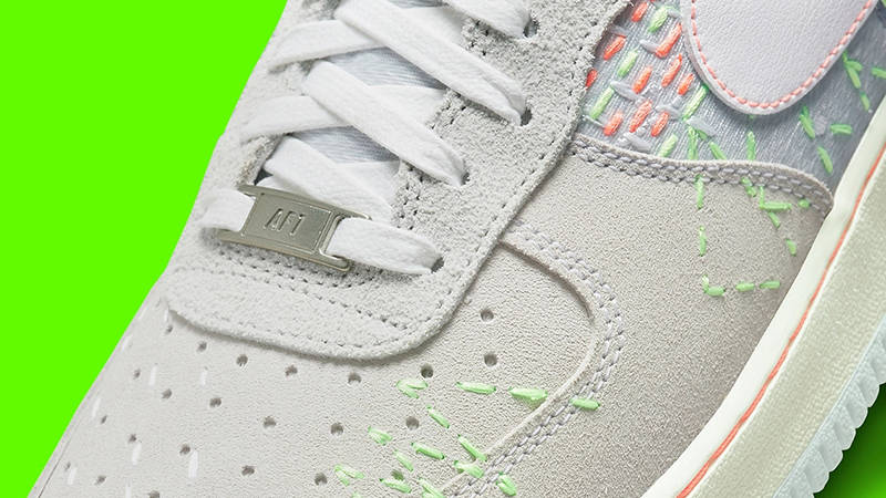Nike Air Force 1 Sashiko Grey Detail 2