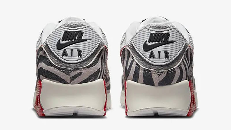 Nike Air Max 90 Animal Grey Red DZ4839-100 Back