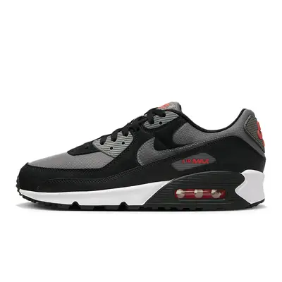 Nike Air Max 90 Black Red Grey | Where To Buy | FD0664-001 | The Sole ...