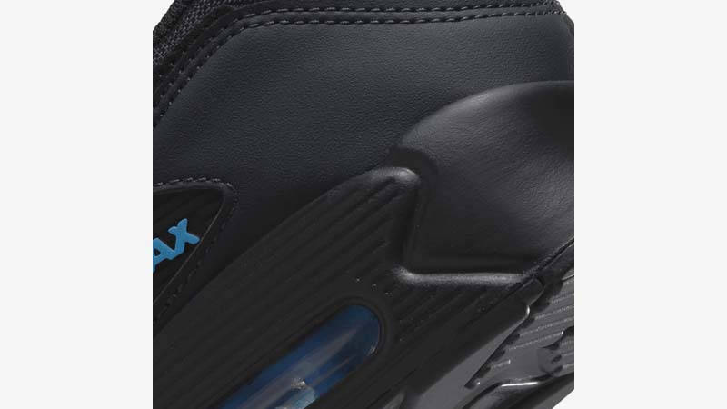 Nike Air Max 90 Dark Smoke Grey Blue Closeup