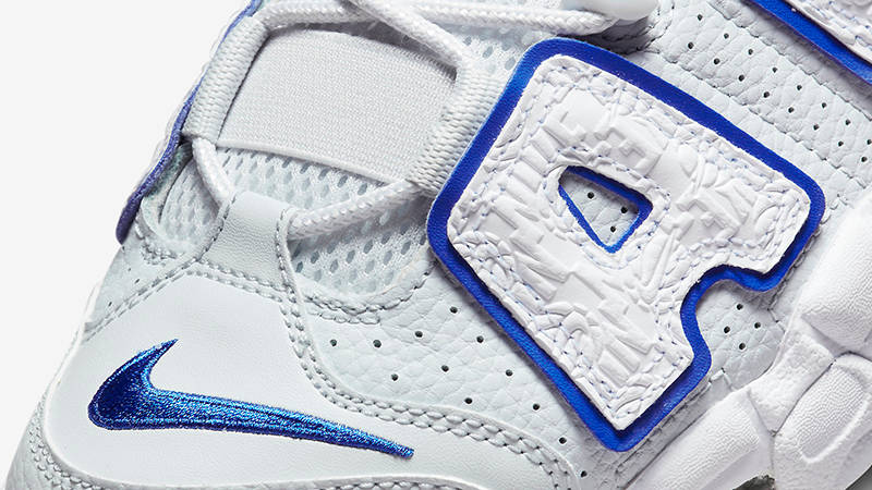 Nike Air More Uptempo Embossed White Royal Blue FD0669-100 Detail
