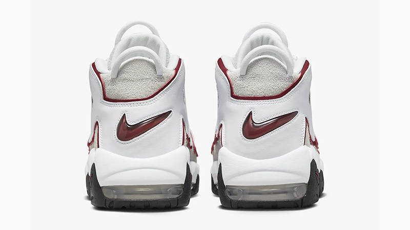 Nike Air More Uptempo White Grey Red FB1380-100 Back