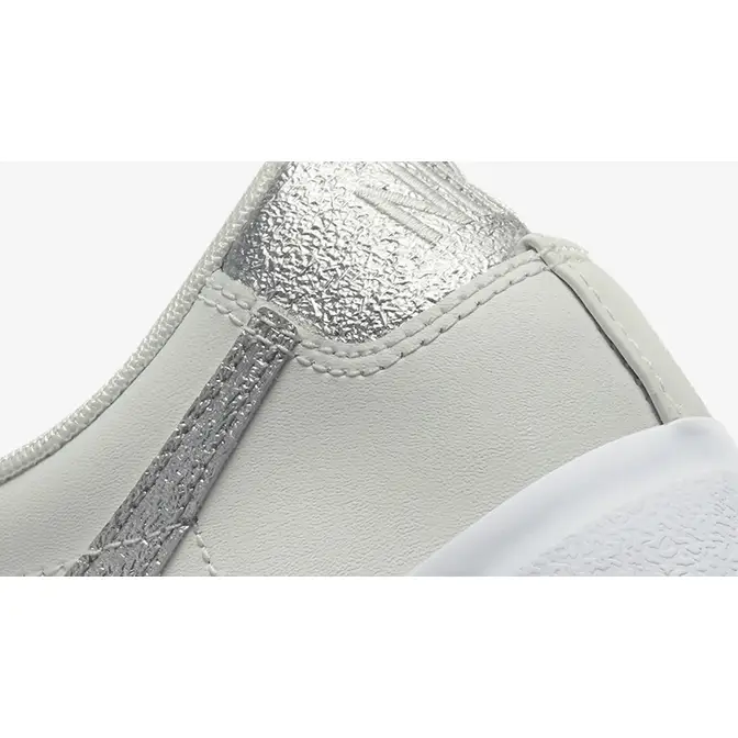 all pink womens jordans with sparkle White Metallic Silver DQ7571-101 Detail 2