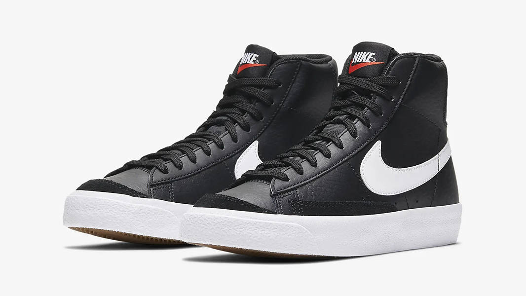 Nike Blazer Mid 77 GS Black White DA4086-002 Side